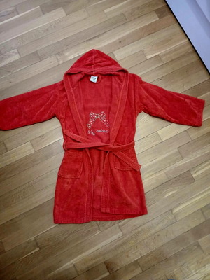 Red bathrobe for girls No10, Nima