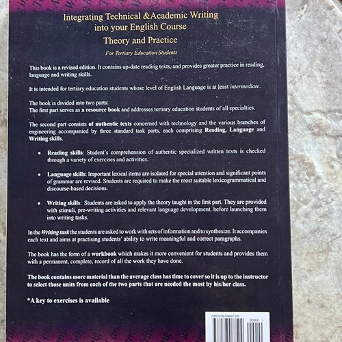 Integrating Technical & Academic Writing new academic book