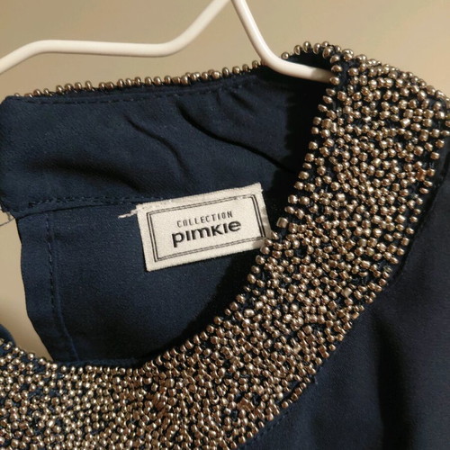 Dark blue formal top size M new