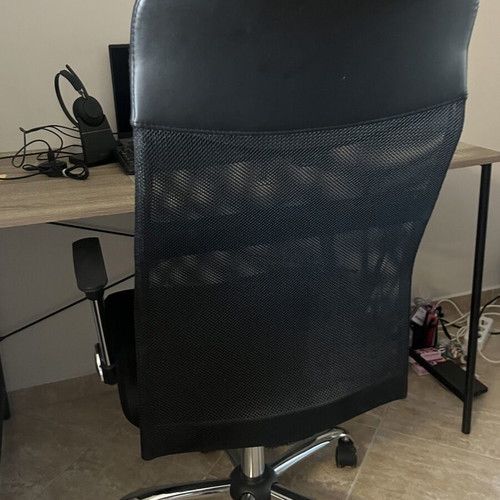 Desk and chair set, soft chair for home office or study