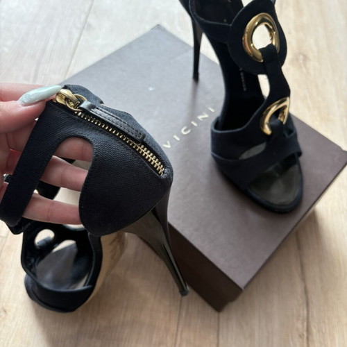 Giuseppe Zanotti high heel sandals like new, size 40, black