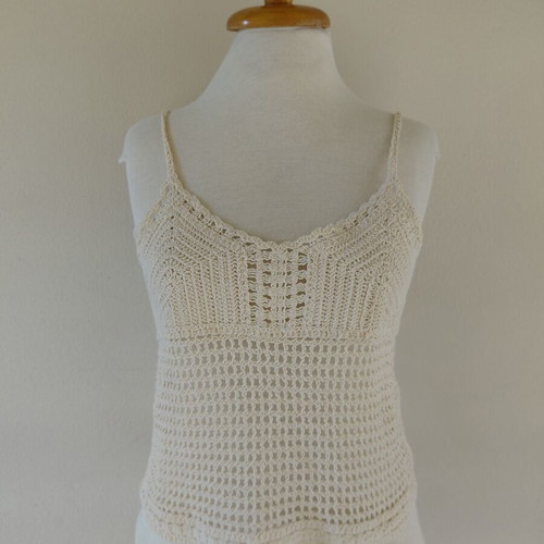 Knitted top, beige, size S