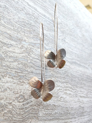 925 Silver Flower Earrings like new