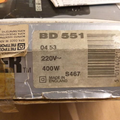 Black and Decker BD 551 hammer drill used, 400 Watt, 10 mm, vintage