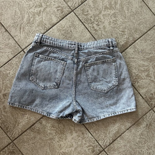 Trendyol denim shorts acid wash, high waist, size XL