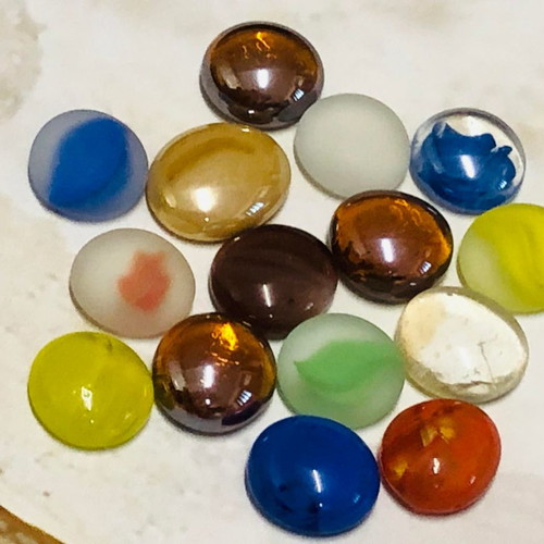Cabochon multicolored stones pack of 15 new for jewelry making