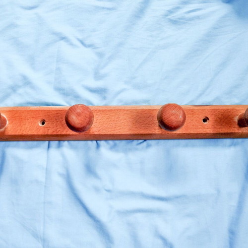 Wooden wall hanger used for clothes or towels