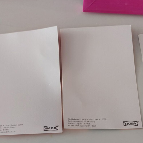 Photo Frame Set with 4 Collectible IKEA Art Cards, like new