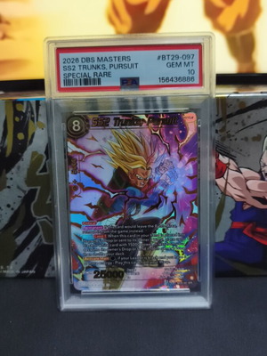 Dragonball Card SS2 Trunks Pursuit PSA 10 new