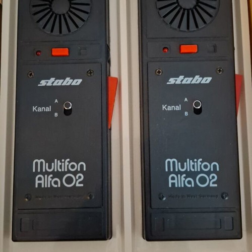 Stabo Multifon Alfa 02 portable walkie-talkies used, set of 2