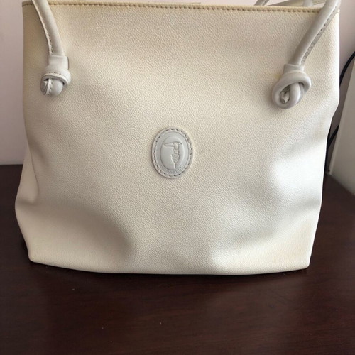 Trussardi shoulder bag used, beige