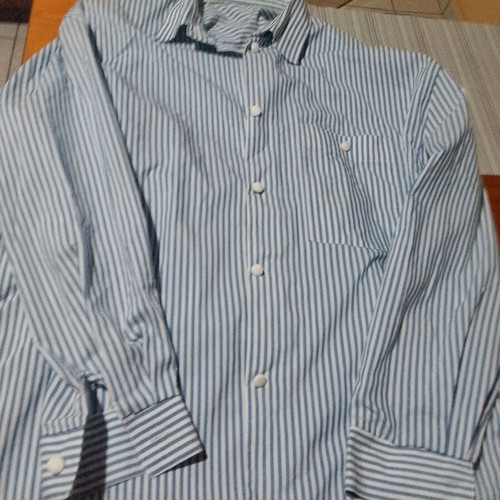 Striped blue shirt new, Italian fabric, sizes XL and XXL