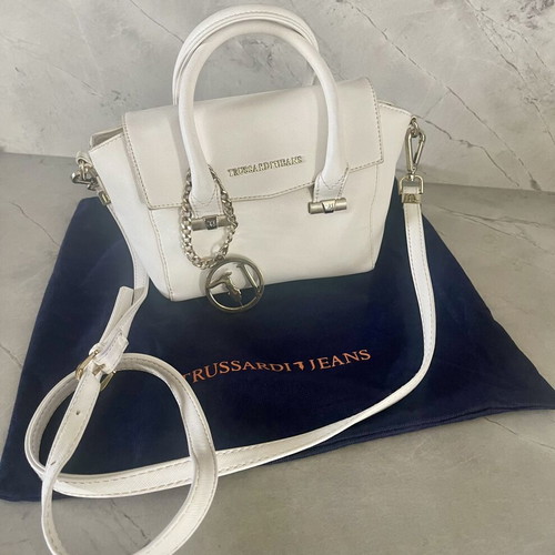 Trussardi Jeans Mini Satchel White Edition like new