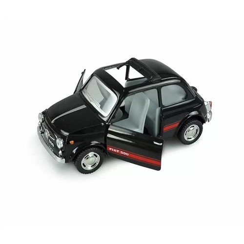 Fiat 500 model 1:24 new with strong pull-back motor