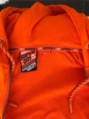 SuperDry jacket orange Small like new