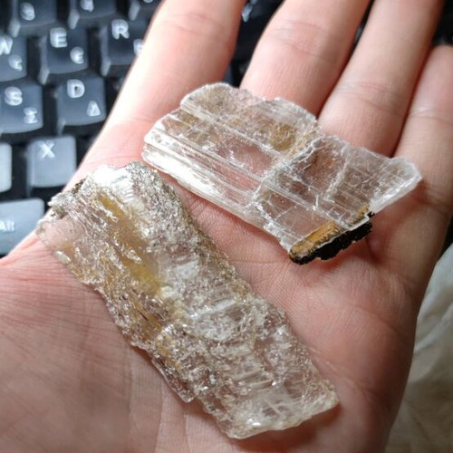 Selenite with limonite from Lavrio set new