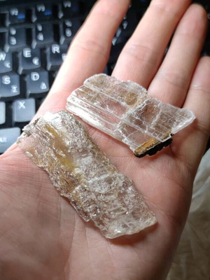 Selenite with limonite from Lavrio set new