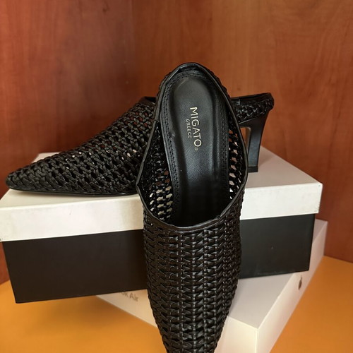 Migato mules, black, size 39, new fashion 2026
