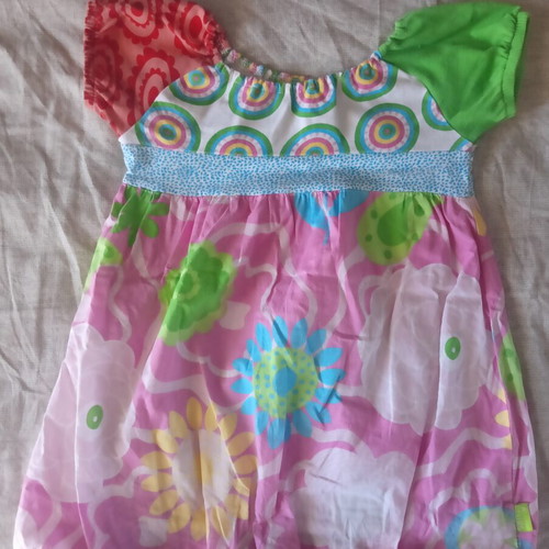 Summer dress H&M used for 3 years old with colorful floral sleeves