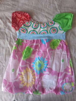 Summer dress H&M used for 3 years old with colorful floral sleeves