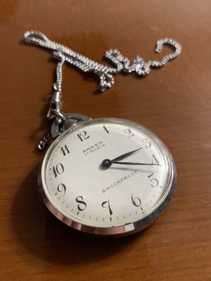 Anker pocket watch used with 17 Rubis and shockproof