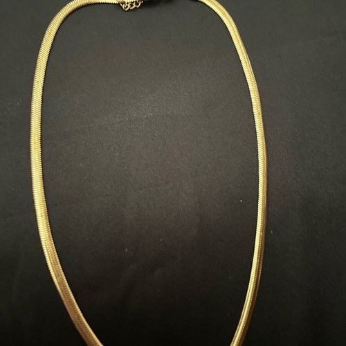Plate chain stainless steel gold color new