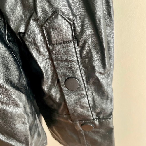 Toi&Moi leather shirt new, size Small, black