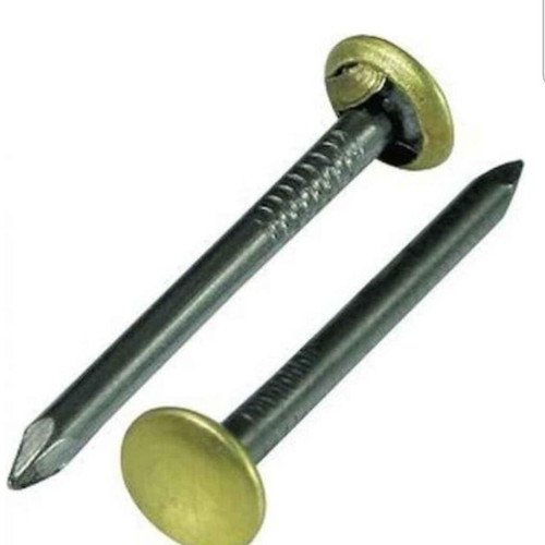 Steel nails with brass head Italy 2cm new