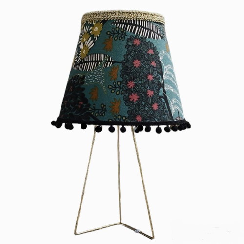 Table lamp with Japanese pattern and E27 oxygen lampshade