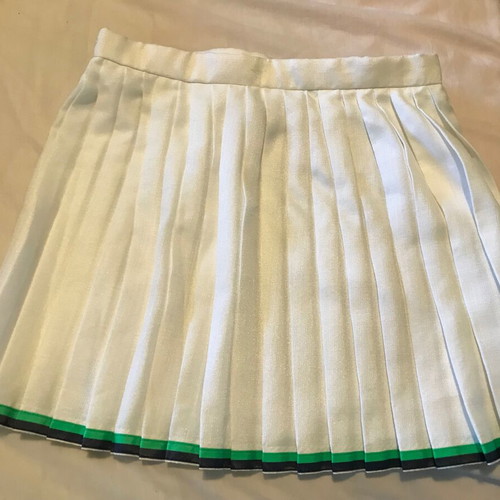 Slazenger vintage tennis skirt like new, white with green logo