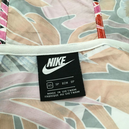 Nike Palm Tree Jungle Rain Forest Windbreaker Jacket XS New, Colorful