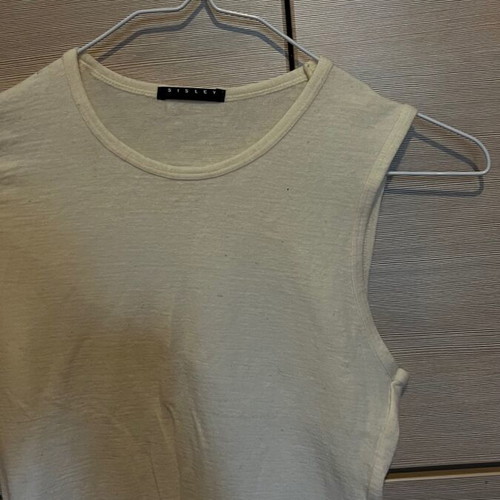 Sisley long-sleeve blouse white new, size small