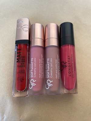Liquid lipsticks, pack of 4
