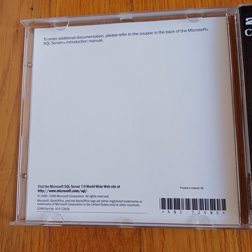 Microsoft SQL Server 7.0 like new, 2 CDs
