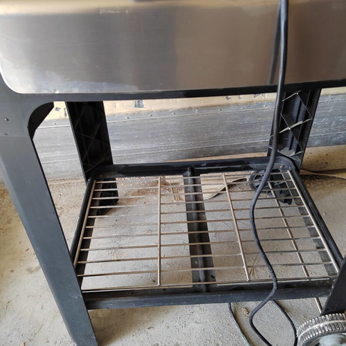 Severin SEVO GTS Electric Grill 3000W used with wheeled base and thermometer