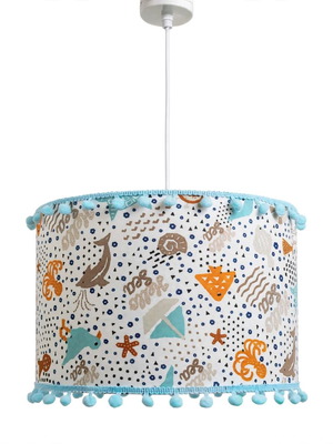 Children's ceiling light with sea creatures, dimensions 35x20, E27 oxygen lampshades