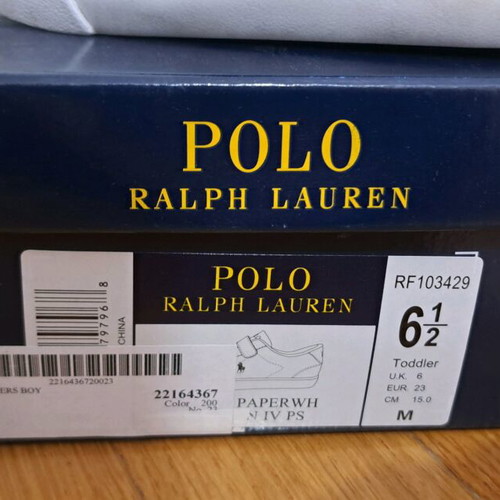 Polo Ralph Lauren shoes size 23 blue, like new