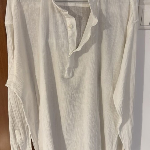 Dolce & Gabbana white shirt used, thin fabric, size XL