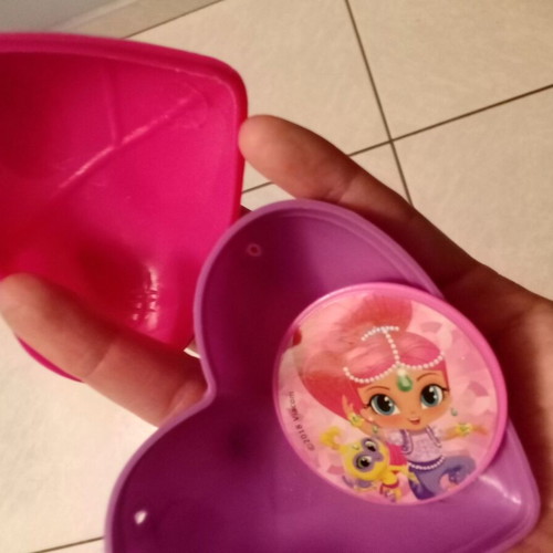 Shimmer and Shine heart box new with ring