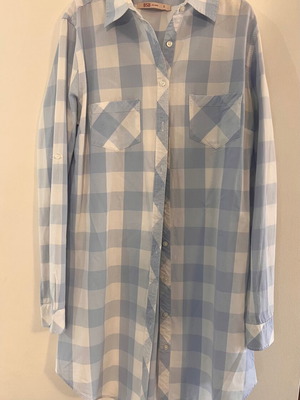 BSB jeans long shirt used, size S, gray-blue-white