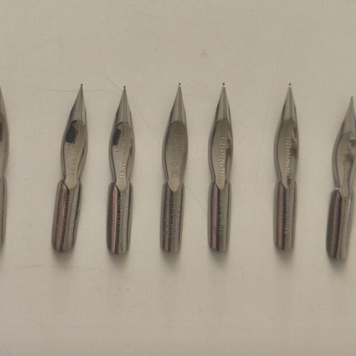 55 vintage dip pen nibs, various types