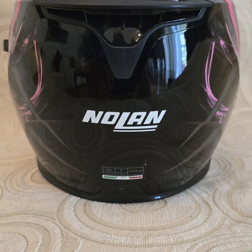 Nolan N87 motorcycle helmet Small black/fuchsia like new