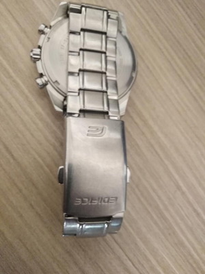 Ρολόι Casio Edifice ανδρικό σαν καινούργιο, μαύρο και ασημί