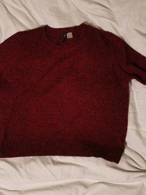 Pullover used, size M, red and pink