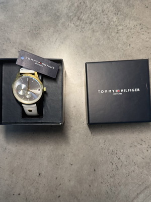 Tommy Hilfiger watch, white and gold