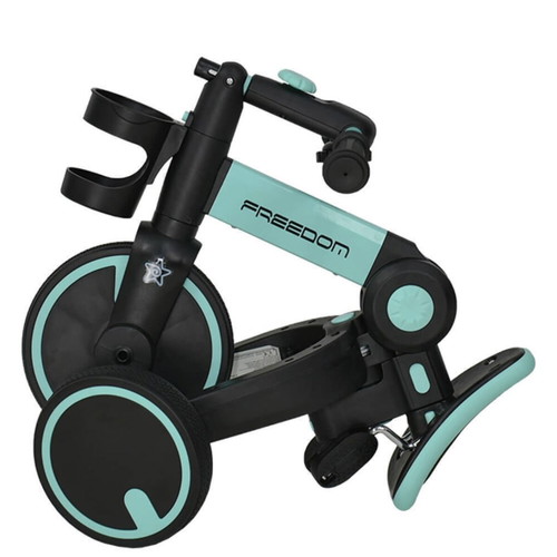 Bebe Stars Freedom 3-in-1 kids bike with parent handle, turquoise
