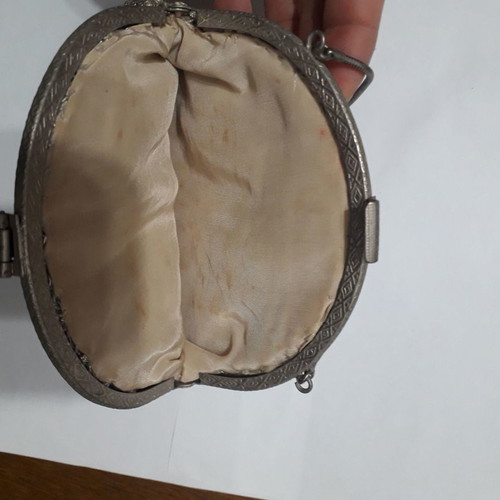 Vintage handmade bag used with thread