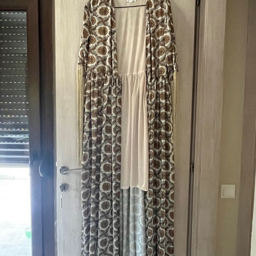 Mya maxi kimono S-M like new, colorful with fringes