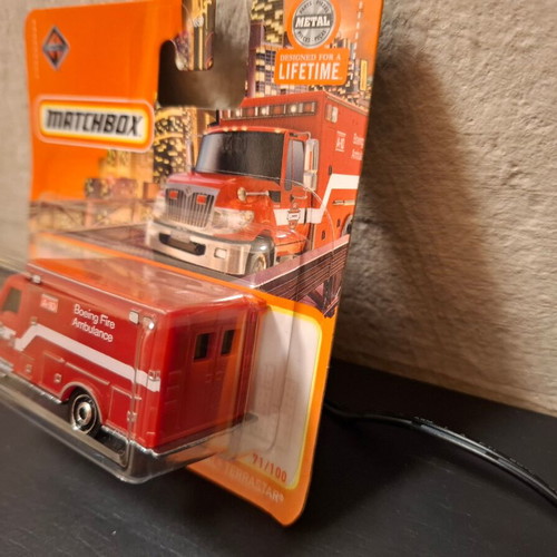 International Terrastar Boeing Fire Ambulance Matchbox 2024 new