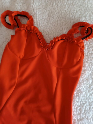 Red tight dress Missguided size S like new